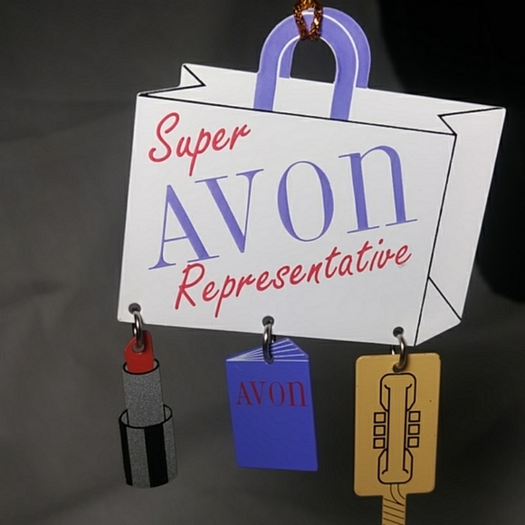 Vtg Avon Representive Christmas Ornament - Picture 2 of 7